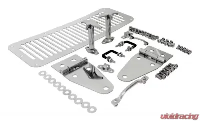 RT Offroad Stainless Hood Set for 78-95 Jeep CJ-5, CJ-7, CJ-8, YJ Wrangler Jeep - RT34013