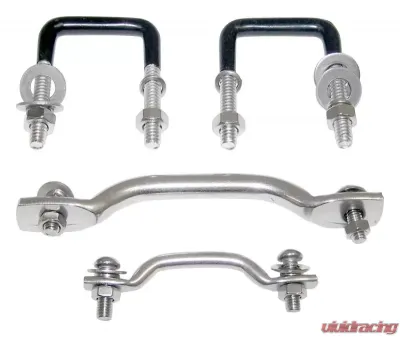 RT Offroad Stainless Windshield Tie Down Kit, Left & Right Front, Includes Hardware Jeep - RT34019