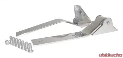 RT Offroad Stainless Tailgate Hinge Set, Upper & Lower Jeep Wrangler 1987-1995 - RT34049