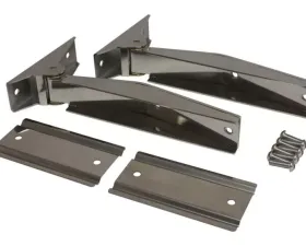 RT Offroad Stainless Tailgate Hinge Set, Upper & Lower Jeep