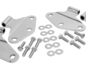 RT Offroad Polished Stainless Steel Hood Hinge Set (Body Side Only) for JK Wrangler w/ 2Dr Jeep Wrangler Left 2007-2018