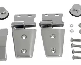 RT Offroad Left & Right Stainless Steel Hood Kit for 2007-2018 JK Wrangler Jeep Wrangler 2007-2018