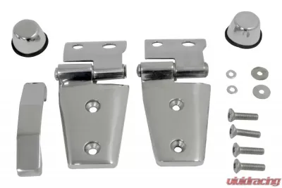 RT Offroad Left & Right Stainless Steel Hood Kit for 2007-2018 JK Wrangler Jeep Wrangler 2007-2018 - RT34076