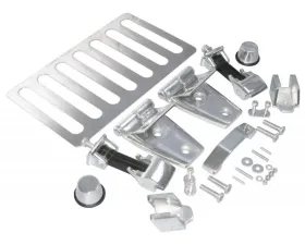 RT Offroad 7-Piece Chrome Plastic Grille Inserts for Jeep JK Wrangler; Snap-In Pieces Jeep Wrangler 2007-2018