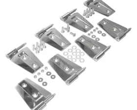 RT Offroad Stainless Steel Door Hinge Kit For 2007-2018 Jeep JK Wrangler w/ 4 Doors Jeep Wrangler 2007-2018