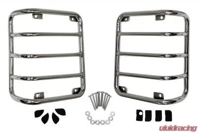 RT Offroad Stainless Steel Tail Light Guard Set for 07-18 Jeep JK Wrangler; Incl. Hardware Jeep Wrangler 2007-2018 - RT34080