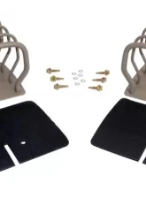 RT Offroad Titanium Finish Euro Tail Lamp Guard Set for 76-86 CJ-7, CJ-8, YJ, TJ Wranglers Jeep                                     - RT34098 - Image 5