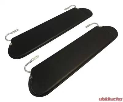 RT Offroad Black Sun Visor Set for 1972-1986 Jeep CJ-5, CJ-6, CJ-7 and CJ-8; Set of 2 Jeep - RT54001