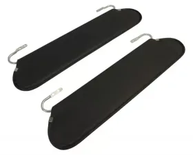 RT Offroad Gray Sun Visor Set for 1972-1986 Jeep CJ-5, CJ-6, CJ-7 and CJ-8; Set of 2 Jeep