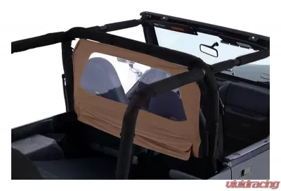 RT Offroad Spice Windbreaker for Jeep TJ, YJ Wranglers and 1980-76 CJ-5, CJ-7, CJ-8 Jeep - WB10037