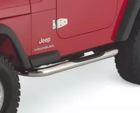 Rampage 3 Inch Round Nerf Bar - Bent Ends Jeep Wrangler