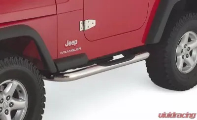 Rampage 3 Inch Round Nerf Bar - Bent Ends Jeep Wrangler - 9425