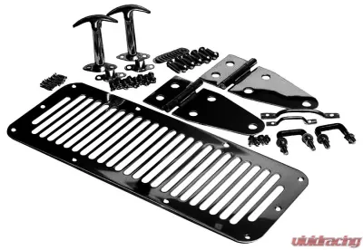 Rampage Hood Set Windshield hood stops Jeep Wrangler 1987-1995 - 7699