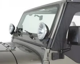 Rampage Windshield Hinge Light Brackets Jeep Wrangler 1997-2006