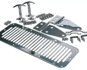 Rampage Hood Set Windshield hood stops Jeep