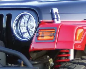 Rampage Euro Front Light Guard Kit Jeep Wrangler 1997-2006