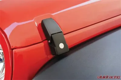 Rampage Hood Catch, Locking Jeep Wrangler 2007-2018 - 76336
