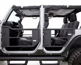 Rampage Tube Doors with Netting Jeep Wrangler 2007-2018