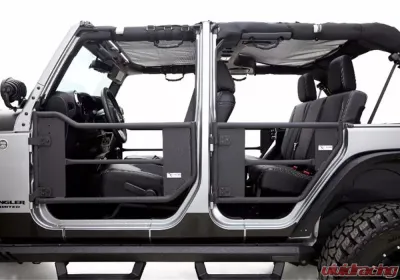 Rampage Tube Doors with Netting Jeep Wrangler 2007-2018 - 7695