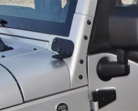 Rampage Windshield Hinge Light Brackets Jeep Wrangler 2007-2018