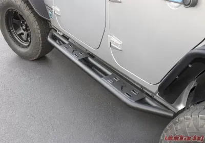 Rampage TRAILCRAWLER Step Durable Rock Slider & Rocker Guard protection Jeep Wrangler 2007-2018 - 88737