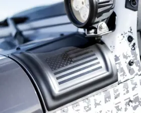 Rampage Cowl Cover with American Flag Jeep Wrangler 2007-2018