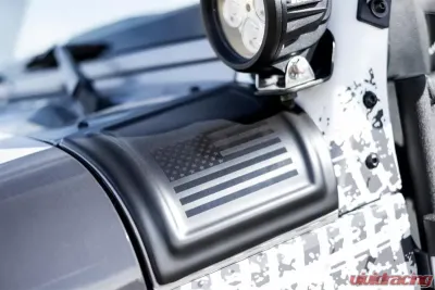 Rampage Cowl Cover with American Flag Jeep Wrangler 2007-2018 - 76128