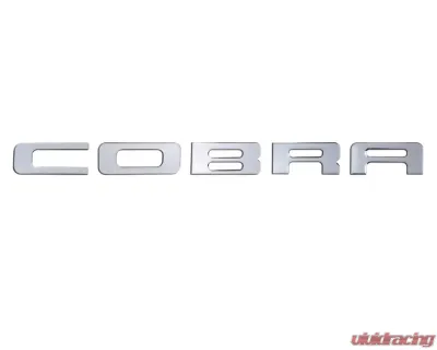 Tufskinz "Cobra" Rear Bumper Letter Inserts Fits 2003-2004 Ford Mustang Cobra 5 Piece Kit In Liquid Chrome - COB001-DC-G