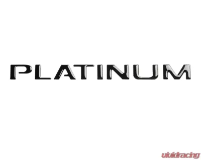 Tufskinz "Platinum" Tailgate Letter Inserts Fits 2015-2017 Ford F-150 Platinum 8 Piece Kit In Gloss Black - FDD001-BLK-G