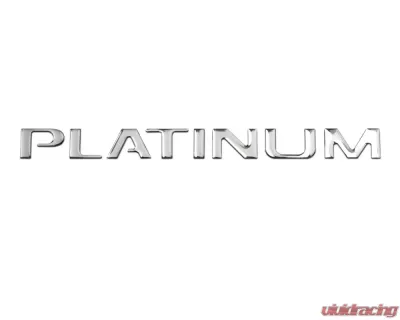Tufskinz "Platinum" Tailgate Letter Inserts Fits 2015-2017 Ford F-150 Platinum 8 Piece Kit In Liquid Chrome - FDD001-DC-G