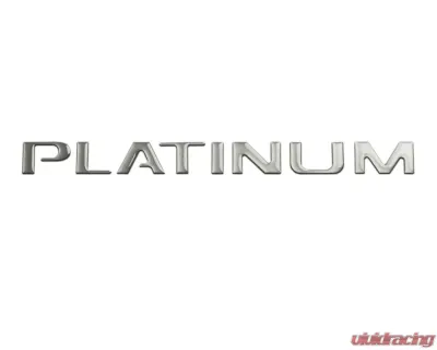 Tufskinz "Platinum" Tailgate Letter Inserts Fits 2015-2017 Ford F-150 Platinum 8 Piece Kit In Magnetic - FDD001-MAG-G