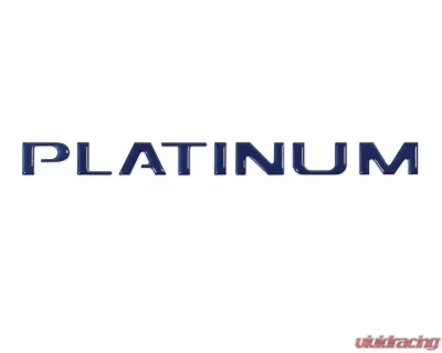 Tufskinz "Platinum" Tailgate Letter Inserts Fits 2015-2017 Ford F-150 Platinum 8 Piece Kit In Blue Jeans - FDD001-NVB-G