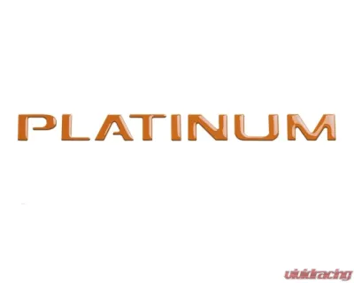 Tufskinz "Platinum" Tailgate Letter Inserts Fits 2015-2017 Ford F-150 Platinum 8 Piece Kit In Orange Madness - FDD001-ORG-G
