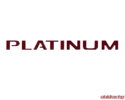 Tufskinz "Platinum" Tailgate Letter Inserts Fits 2015-2017 Ford F-150 Platinum 8 Piece Kit In Ruby Red - FDD001-SNR-G