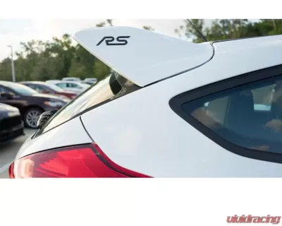 Tufskinz "RS" Rear Spoiler Letter Inserts Fits 2016-2018 Ford Focus RS 2 Piece Kit In Domed Carbon Fiber - FOC001-DCF-G