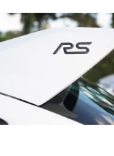 Tufskinz "RS" Rear Spoiler Letter Inserts Fits 2016-2018 Ford Focus RS 2 Piece Kit In Domed Carbon Fiber                                     - FOC001-DCF-G - Image 8