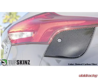 Tufskinz Fuel Cover Fits 2015-2018 Ford Focus RS St 1 Piece Kit In Domed Carbon Fiber - FOC002-DCF-G
