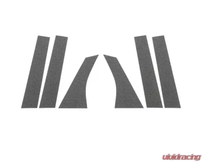 Tufskinz B And C Door Pillar Overlays Fits 2015-2018 Ford Focus RS St 6 Piece Kit In Raw Carbon Fiber - FOC003-RCF-X