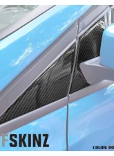 Tufskinz A-Door Pillar Overlay Fits 2015-2018 Ford Focus RS St 5 Piece Kit In Domed Carbon Fiber                                     - FOC004-DCF-G - Image 6
