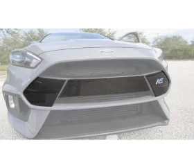 Tufskinz Front Bumper Garnish Fits 2016-2018 Ford Focus RS 4 Piece Kit In Domed Carbon Fiber