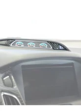 Tufskinz (LHD) Gauge Cluster Accent Fits 2015-2018 Ford Focus RS St 2 Piece Kit In Domed Carbon Fiber                                     - FOC012-DCF-G - Image 3