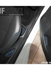 Tufskinz Interior Cup Holder Inserts Fits 2016-2018 Ford Focus RS 15 Piece Kit In Black/Blue                                     - FOC018-FBL-X - Image 4