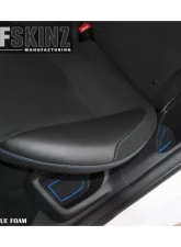 Tufskinz Interior Cup Holder Inserts Fits 2016-2018 Ford Focus RS 15 Piece Kit In Black/Blue                                     - FOC018-FBL-X - Image 5