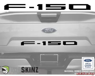 Tufskinz "F-150" Tailgate Letter Inserts Fits 2018-2020 Ford F-150 5 Piece Kit In Matte Black - FRD002-BLK-M