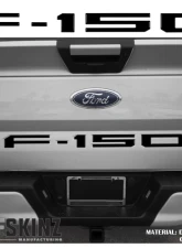 Tufskinz "F-150" Tailgate Letter Inserts Fits 2018-2020 Ford F-150 5 Piece Kit In Matte Black                                     - FRD002-BLK-M - Image 2
