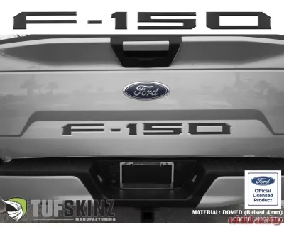Tufskinz "F-150" Tailgate Letter Inserts Fits 2018-2020 Ford F-150 5 Piece Kit In Magnetic - FRD002-MAG-G