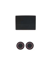 Tufskinz Interior Cup Holder Inserts Fits 2017-2020 Ford F-150 40/20/40 Split Seats With Center Dash Speaker 3 Piece Kit In Black/Pink                                     - FRD014-FPN-X - Image 3
