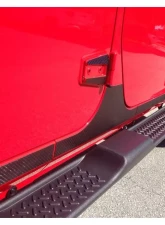 Tufskinz (4 Door)Rocker Panel Trim Fits 2007-2018 Jeep Wrangler Jk (4 Door) 8 Piece Kit In Raw Carbon Fiber                                     - JEA025-RCFMP-X - Image 3
