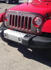 Tufskinz Front Hood Guard Fits 2007-2018 Jeep Wrangler Jk 4 Piece Kit In Raw Carbon Fiber                                     - JED022-RCFMP-X - Image 2