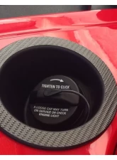 Tufskinz Fuel Cover Trim Fits 2007-2018 Jeep Wrangler Jk 1 Piece Kit Ring Only Raw Carbon Fiber                                     - JEM024-RCFMP-X - Image 3